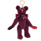 Teddy Bear Bag Charm - "Red Ripple"