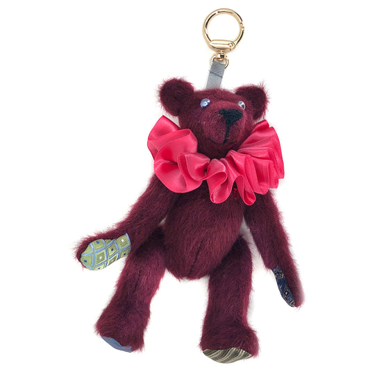 Teddy Bear Bag Charm - "Blushing Bea"