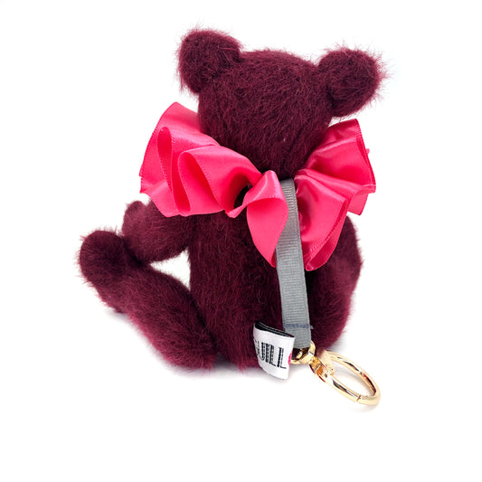 Teddy Bear Bag Charm - "Blushing Bea"