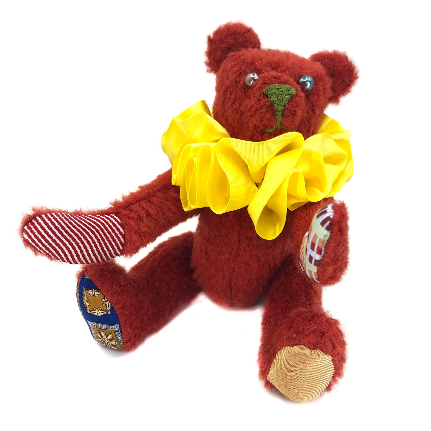 Teddy Bear Bag Charm - "Amber"