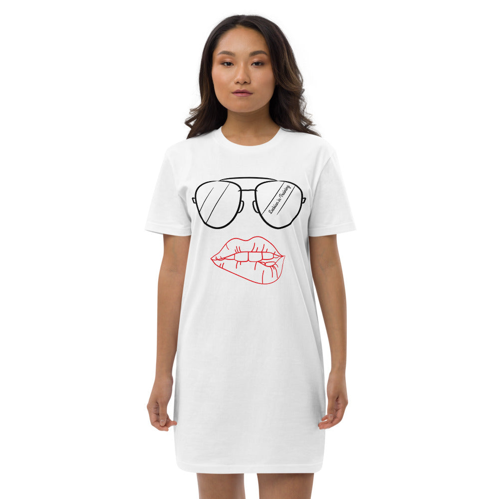 Organic cotton t-shirt dress - Nightshirt - "Lesbian in Training"