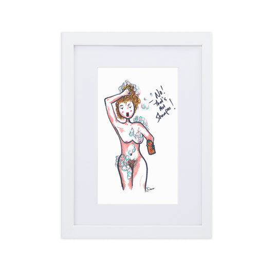 Framed Art Print - Uncensored "Sudsy Alice" by D. Oickle