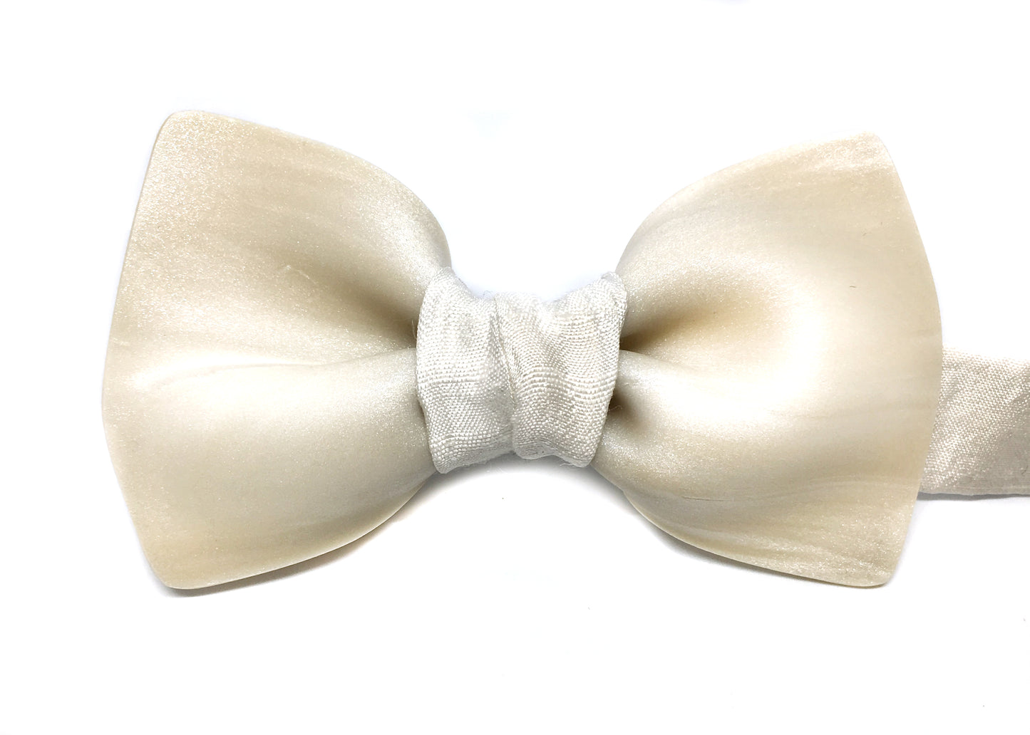 Formal Pearl White Bow Tie